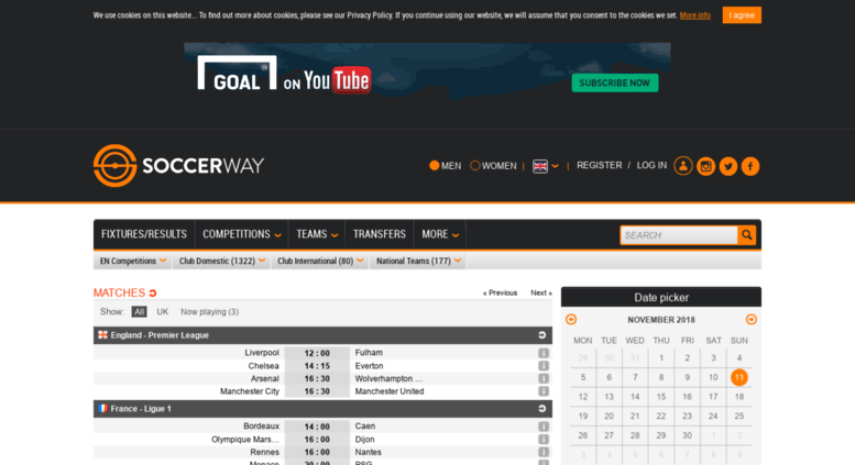 سایت Soccerway.com